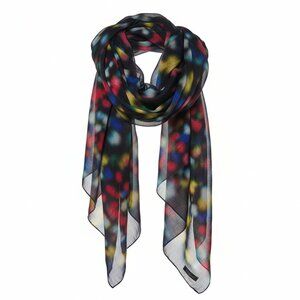 Osklen Rio de Janeiro "Bokeh" Print Silk Scarf